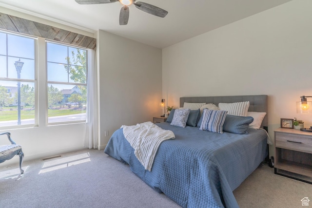 4782 W S Jordan Pkwy S, South Jordan, UT 84009 - bedroom featuring carpet, multiple windows, and ceiling fan