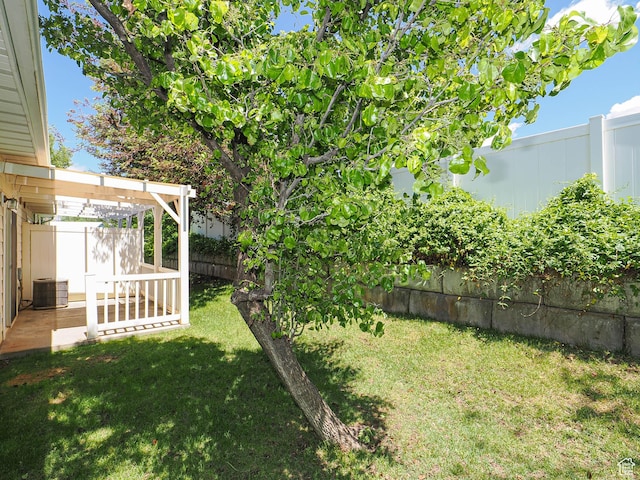 130 Bamberger Rd, North Salt Lake, UT 84054 - view of yard featuring central AC and a patio area
