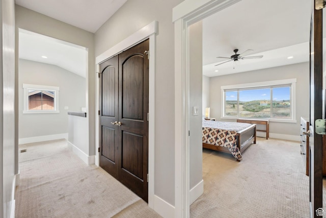 1757 E Longview Dr Unit 87, Hideout, UT 84036 - bathroom featuring baseboards, a ceiling fan, and recessed lighting
