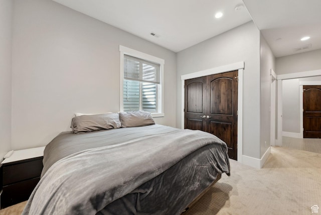 1757 E Longview Dr Unit 87, Hideout, UT 84036 - bedroom featuring carpet floors, baseboards, recessed lighting, and a closet
