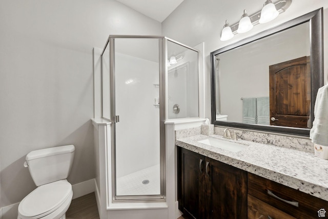 1757 E Longview Dr Unit 87, Hideout, UT 84036 - bathroom featuring vanity, a shower stall, and toilet