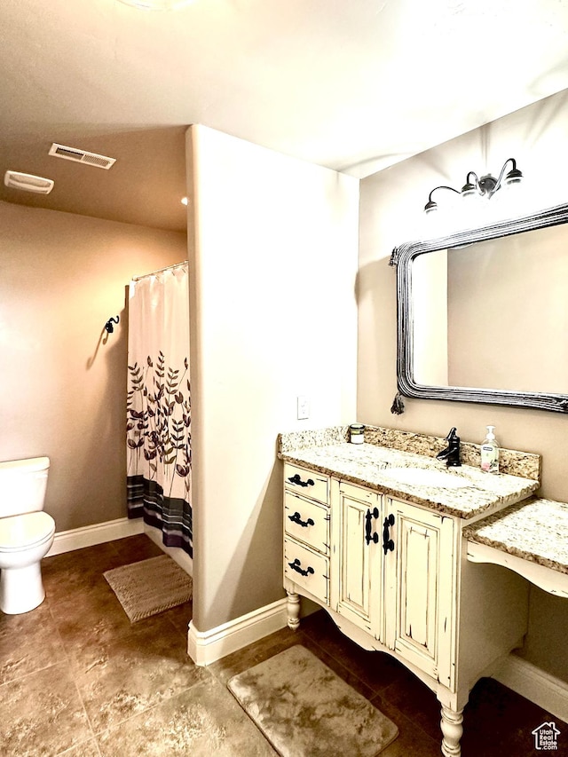 1471 N 3500 E, Ballard, UT 84066 - bathroom with toilet, vanity, baseboards, and a shower with shower curtain