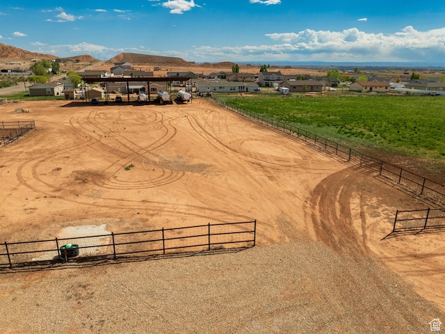 1471 N 3500 E, Ballard, UT 84066 - aerial view of sparsely populated area featuring a mountain backdrop and nearby suburban area