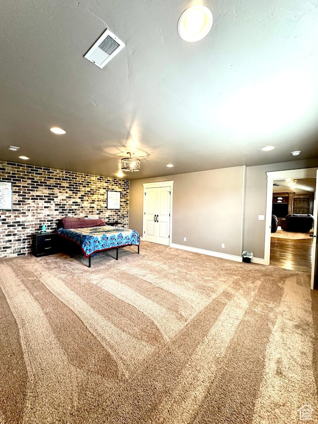 1471 N 3500 E, Ballard, UT 84066 - unfurnished bedroom featuring carpet flooring, baseboards, recessed lighting, and ceiling fan