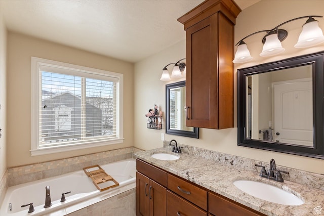13695 Highlander Cir, Beaverdam, UT 84306 - full bath with a garden tub and double vanity