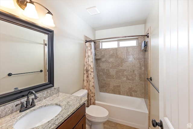 13695 Highlander Cir, Beaverdam, UT 84306 - bathroom with vanity, shower / bath combination with curtain, and toilet