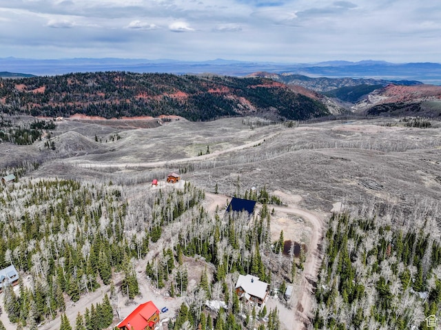 466 N Elk Dr, Brian Head, UT 84719 - aerial view of property and surrounding area with mountains