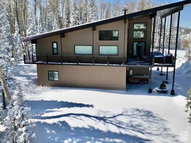 466 N Elk Dr, Brian Head, UT 84719 - view of snow covered rear of property
