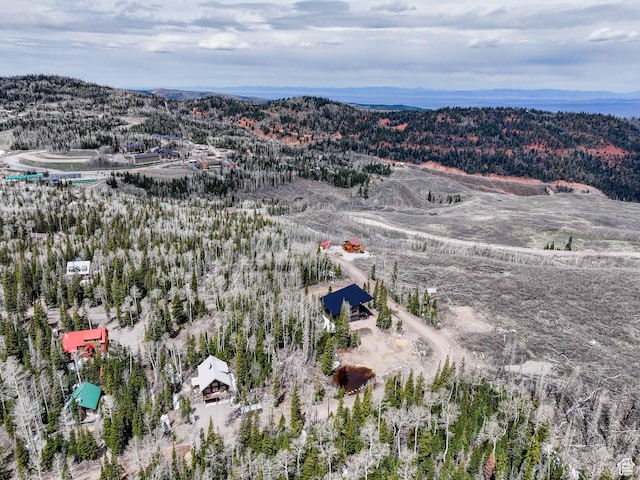 466 N Elk Dr, Brian Head, UT 84719 - aerial view of property's location featuring a mountainous background