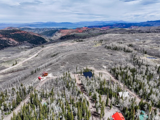 466 N Elk Dr, Brian Head, UT 84719 - aerial view of a mountain backdrop