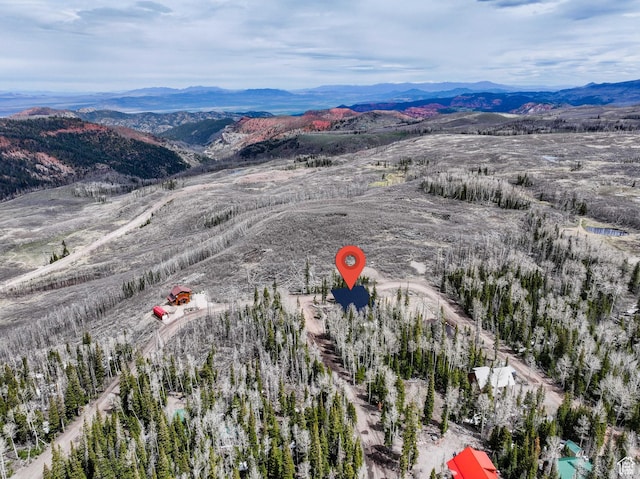 466 N Elk Dr, Brian Head, UT 84719 - drone / aerial view of a mountain backdrop