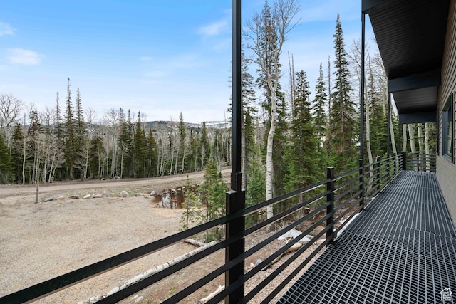 466 N Elk Dr, Brian Head, UT 84719 - balcony with a view of trees