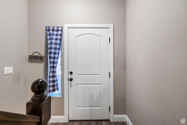 404 W 1325 N Unit L5, Cedar City, UT 84721 - entrance foyer with baseboards and wood finished floors