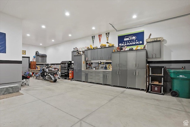 4548 N Sheep Creek Dr, Eden, UT 84310 - garage with recessed lighting