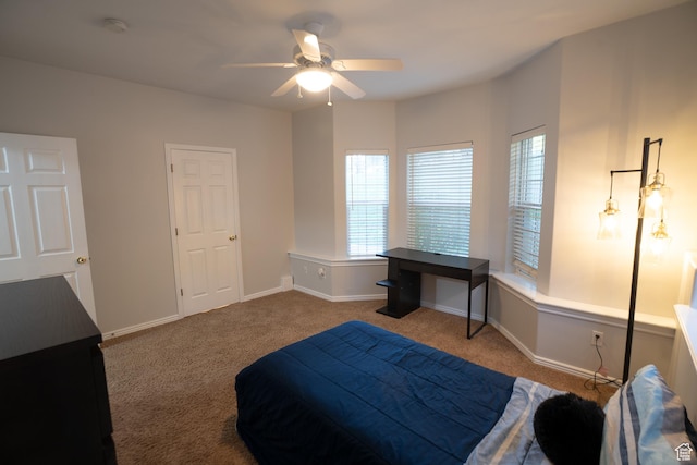 509 N Belmont Pl E Unit 171, Provo, UT 84606 - carpeted bedroom featuring baseboards and ceiling fan