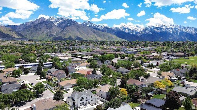 6782 S Courtland Ave, Cottonwood Heights, UT 84121 - aerial view of residential area with a mountain backdrop