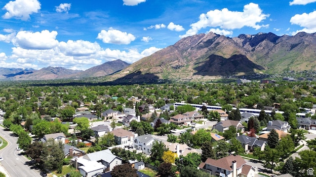 6782 S Courtland Ave, Cottonwood Heights, UT 84121 - aerial view of residential area with mountains