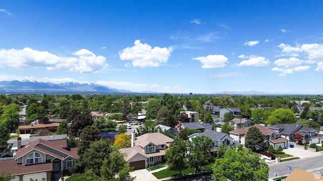 6782 S Courtland Ave, Cottonwood Heights, UT 84121 - aerial view of residential area featuring a mountainous background
