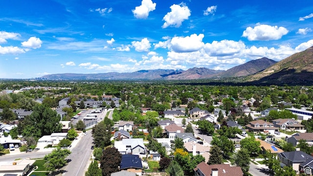 6782 S Courtland Ave, Cottonwood Heights, UT 84121 - aerial perspective of suburban area with mountains