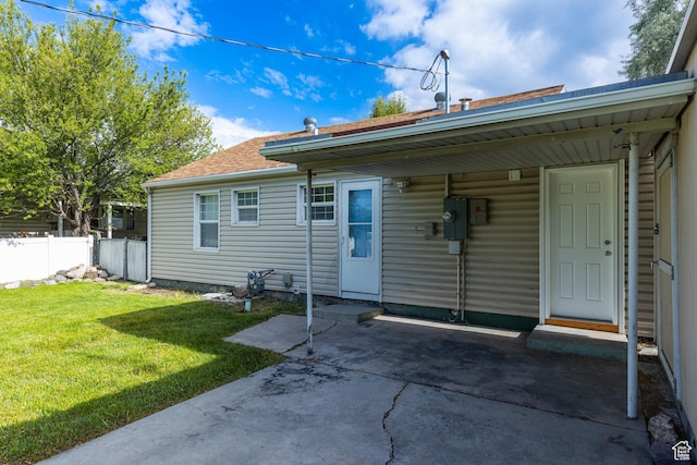 1006 E 300 N, Provo, UT 84606 - back of property featuring a patio area and a shingled roof