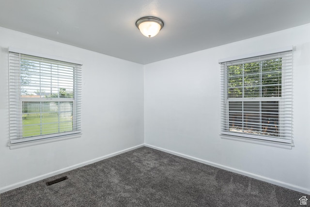 1006 E 300 N, Provo, UT 84606 - empty room featuring dark colored carpet, plenty of natural light, and baseboards