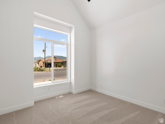 1002 E 400 N Unit 3, Salem, UT 84653 - unfurnished room featuring light colored carpet and lofted ceiling