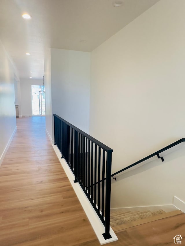 1002 E 400 N Unit 3, Salem, UT 84653 - stairs with wood finished floors and recessed lighting