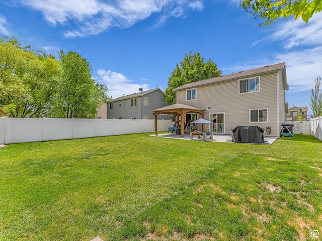 5472 Ardennes Way, Stansbury Park, UT 84074 - rear view of property with a gazebo and a patio area