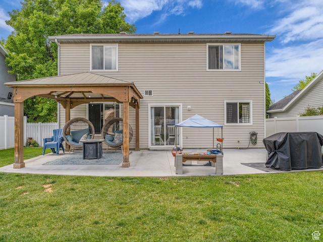 5472 Ardennes Way, Stansbury Park, UT 84074 - back of property with a gazebo and a patio area