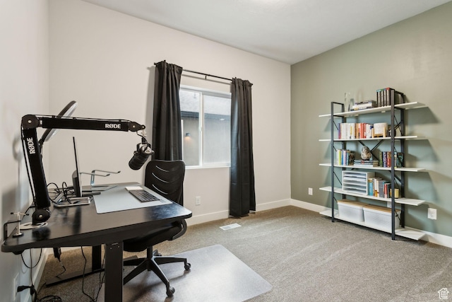 7936 N Bristlecone Rd, Eagle Mountain, UT 84005 - office area with carpet flooring and baseboards
