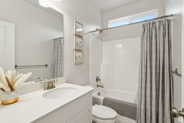 7936 N Bristlecone Rd, Eagle Mountain, UT 84005 - full bathroom with toilet, shower / bath combo, and vanity
