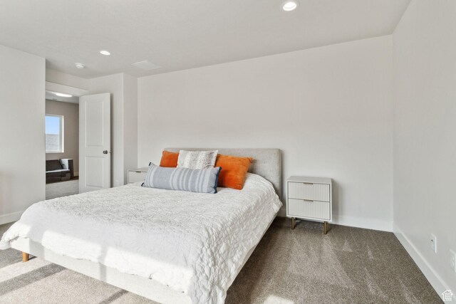 7936 N Bristlecone Rd, Eagle Mountain, UT 84005 - bedroom with carpet floors, baseboards, and recessed lighting