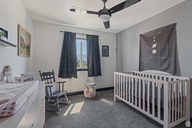 189 N 20 W, Vineyard, UT 84059 - bedroom with carpet floors, a ceiling fan, and baseboards