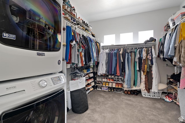189 N 20 W, Vineyard, UT 84059 - spacious closet featuring estacked washer and dryer and carpet floors