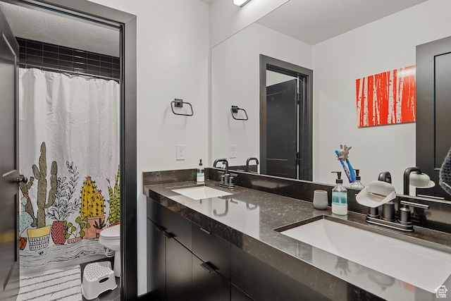 189 N 20 W, Vineyard, UT 84059 - full bath with toilet, double vanity, and a shower with curtain