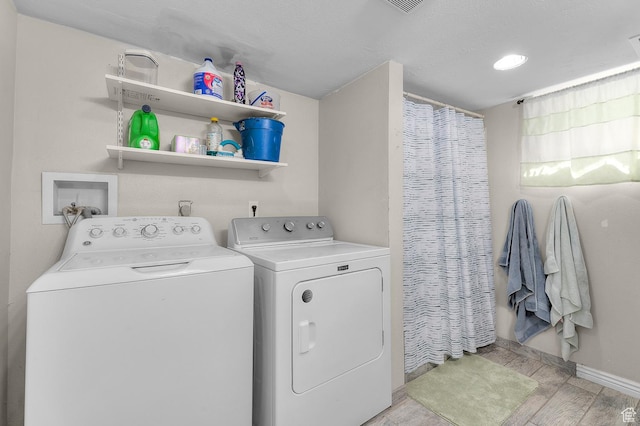 165 N 800 E, American Fork, UT 84003 - laundry area with independent washer and dryer, light wood-style flooring, and baseboards