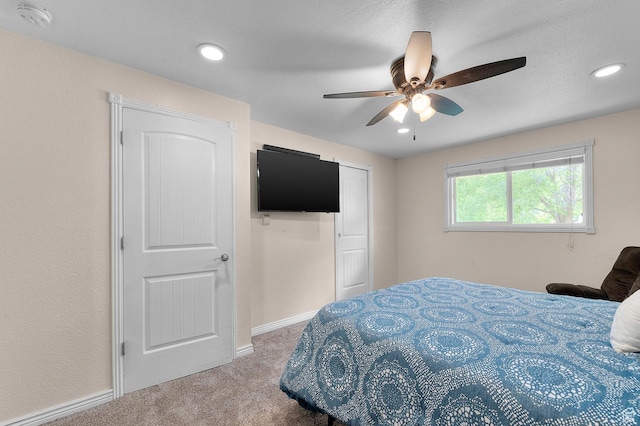 165 N 800 E, American Fork, UT 84003 - carpeted bedroom featuring recessed lighting, baseboards, and a ceiling fan
