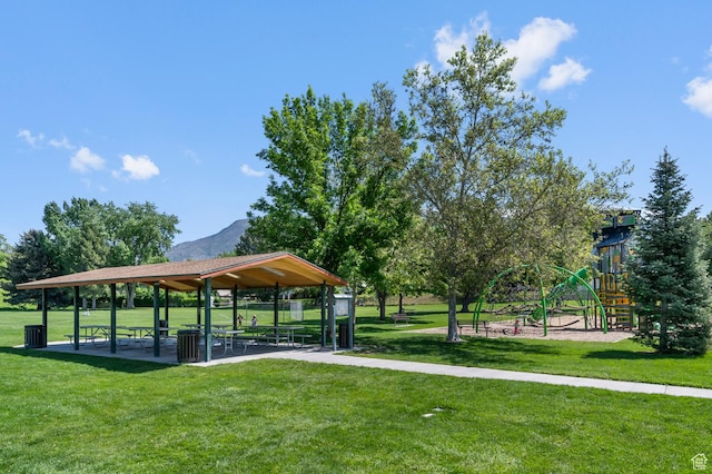 165 N 800 E, American Fork, UT 84003 - view of home's community featuring a gazebo and a lawn