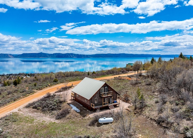 395 Hickock Dr Unit 309, Fish Haven, ID 83287 - aerial view of property and surrounding area with a water and mountain view