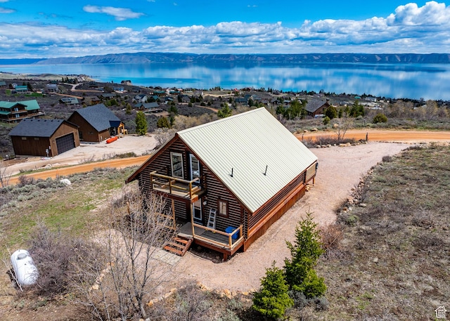395 Hickock Dr Unit 309, Fish Haven, ID 83287 - view from above of property with a nearby body of water