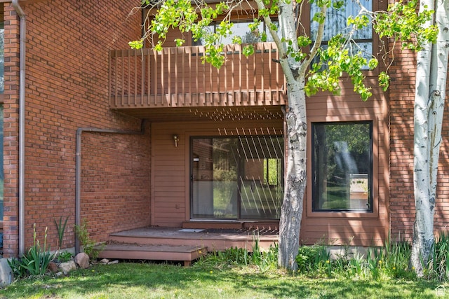 1679 Village Round Dr, Park City, UT 84098 - property entrance featuring brick siding