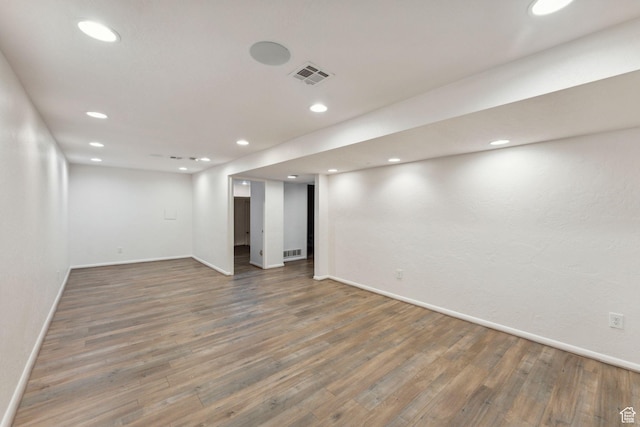 1679 Village Round Dr, Park City, UT 84098 - finished basement featuring baseboards, wood finished floors, and recessed lighting