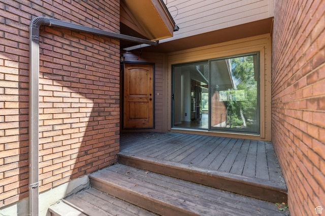 1679 Village Round Dr, Park City, UT 84098 - property entrance with brick siding