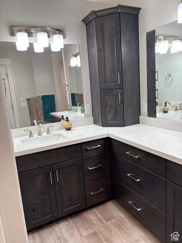 765 E Union St, Manti, UT 84642 - full bath featuring wood finished floors and vanity