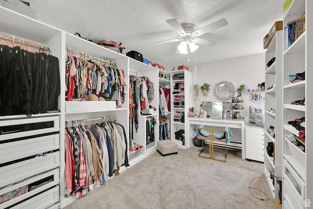 720 S 1650 E Unit B, Clearfield, UT 84015 - walk in closet with a ceiling fan and carpet