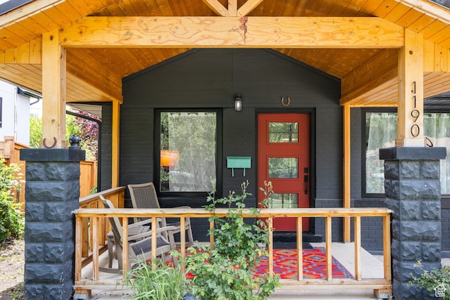 1190 E Sherman Ave S, Salt Lake City, UT 84105 - entrance to property with covered porch