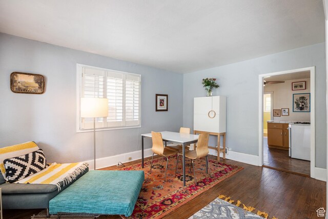 1190 E Sherman Ave S, Salt Lake City, UT 84105 - dining room featuring wood finished floors and baseboards