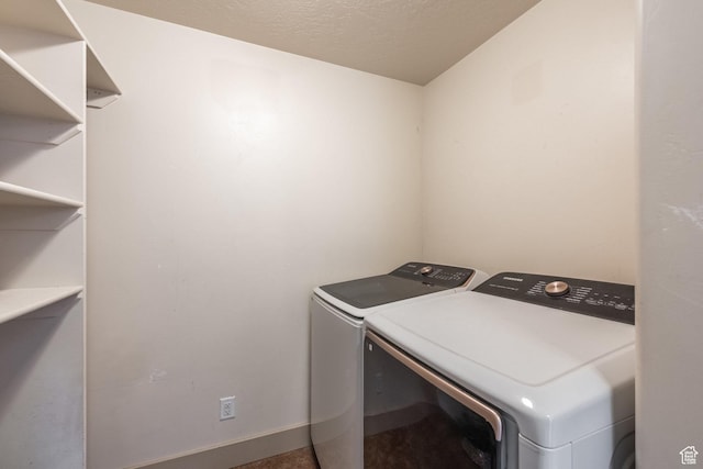 455 N 100 W Unit C-80, Kamas, UT 84036 - laundry area with washer and clothes dryer and a textured ceiling