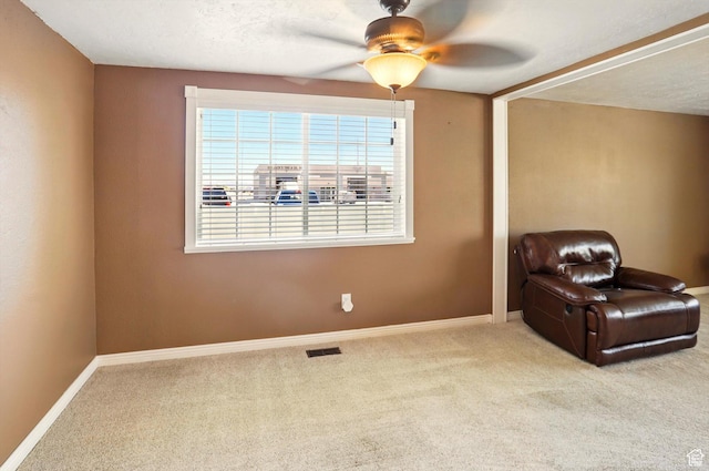2226 W 1000 N, Tremonton, UT 84337 - sitting room featuring ceiling fan, carpet, and baseboards
