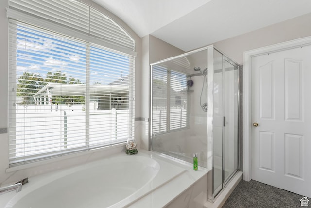 1169 W Bateman Dr, West Jordan, UT 84084 - bathroom featuring a stall shower and a garden tub